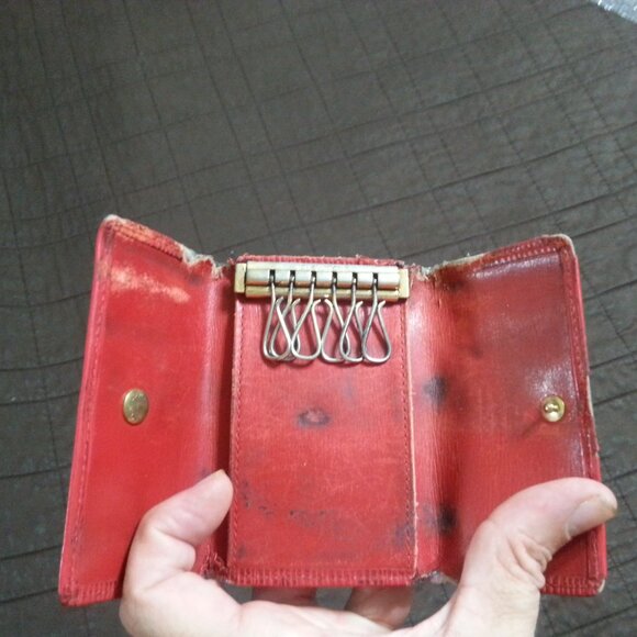 Vintage LV Louis Vuitton Epi Leather Key Holder Case Red Unisex Women's Men's - Picture 3 of 16